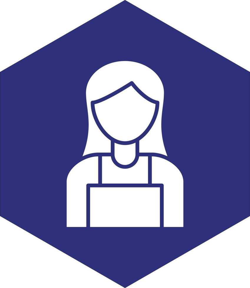 Lady Seller Vector Icon design