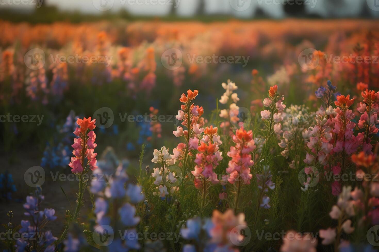 Flowers in the field. photo