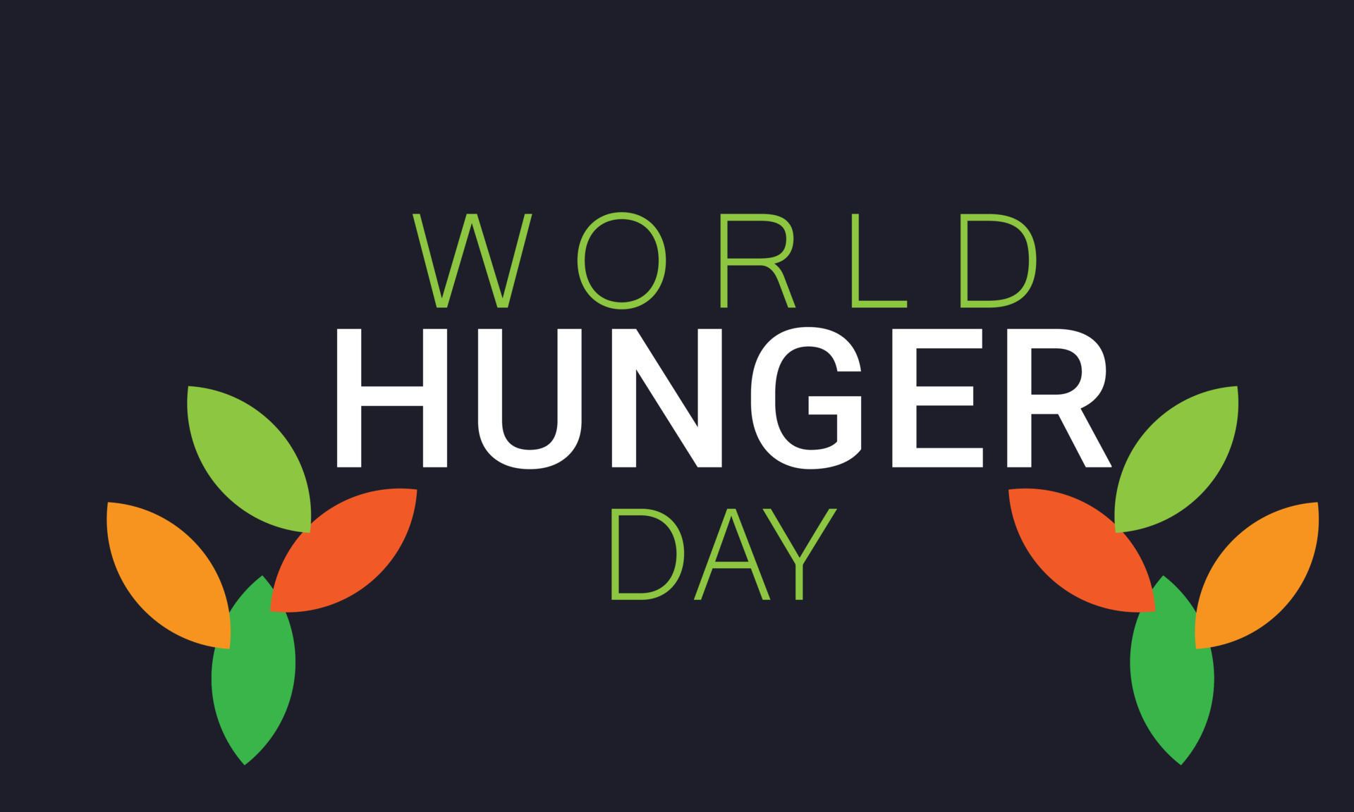 World Hunger Day. Template for background, banner, card, poster. vector