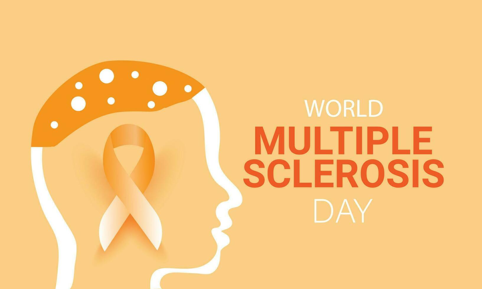 World Multiple Sclerosis Day. Template for background, banner, card, poster. vector illustration.