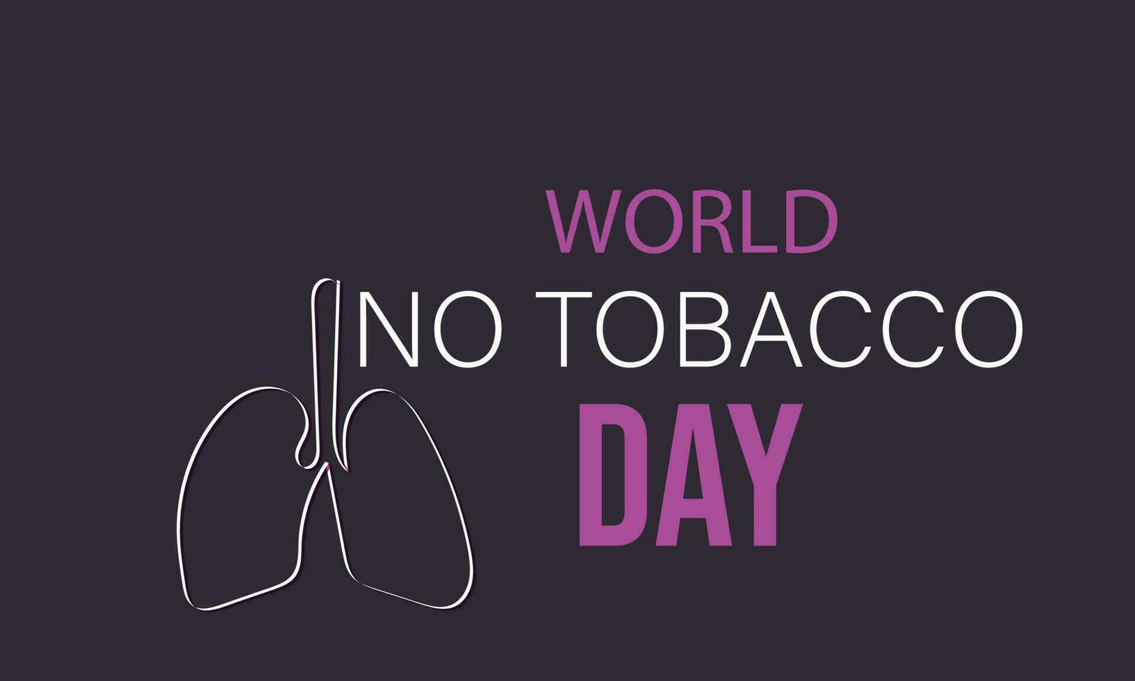 World No Tobacco Day. Template for background, banner, card, poster. vector illustration.