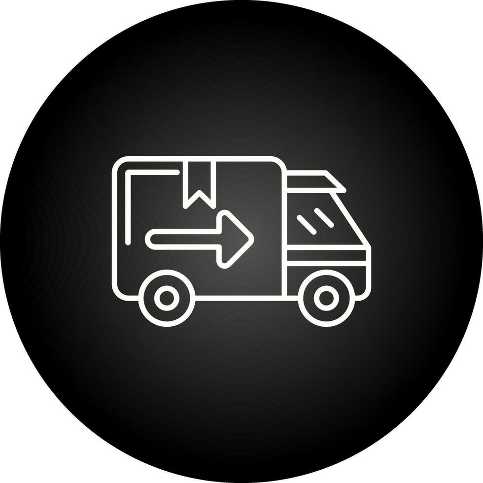 icono de vector de entrega directa