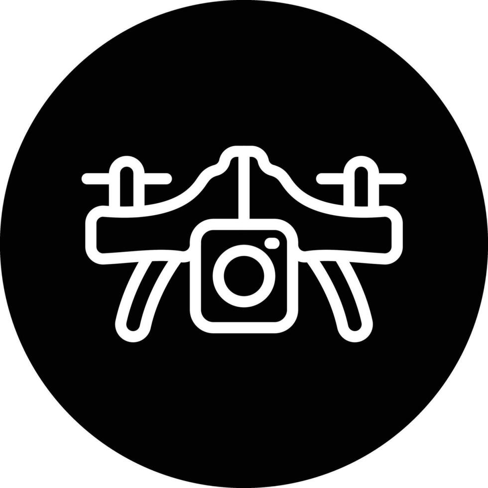 Camera Drone Vector Icon Design