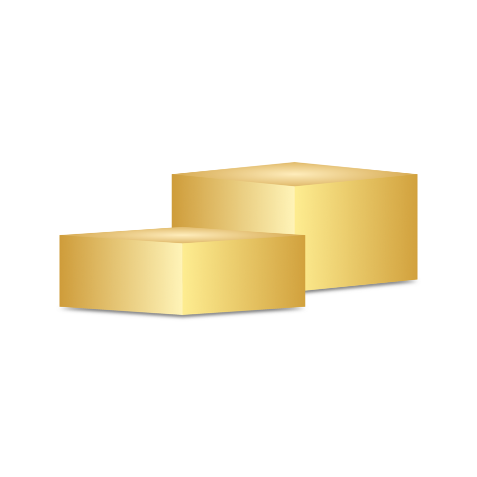 Golden podium product display png