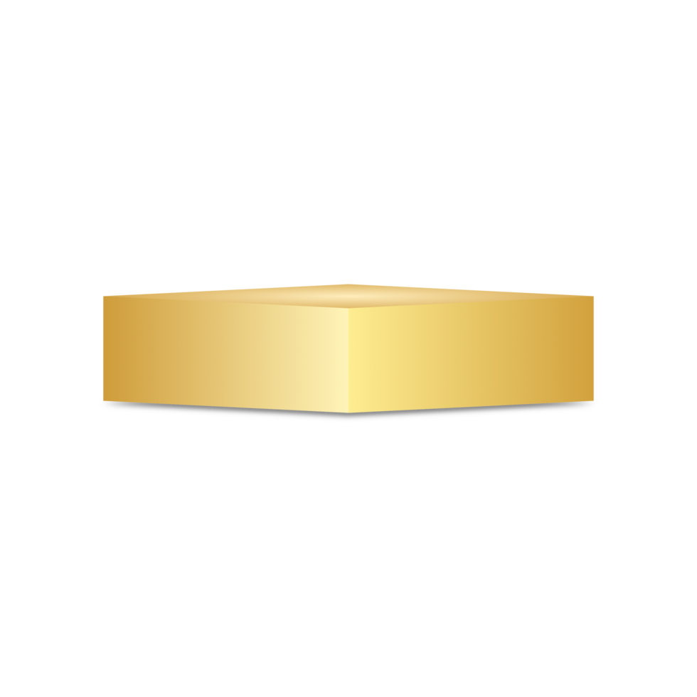 Golden podium product display png