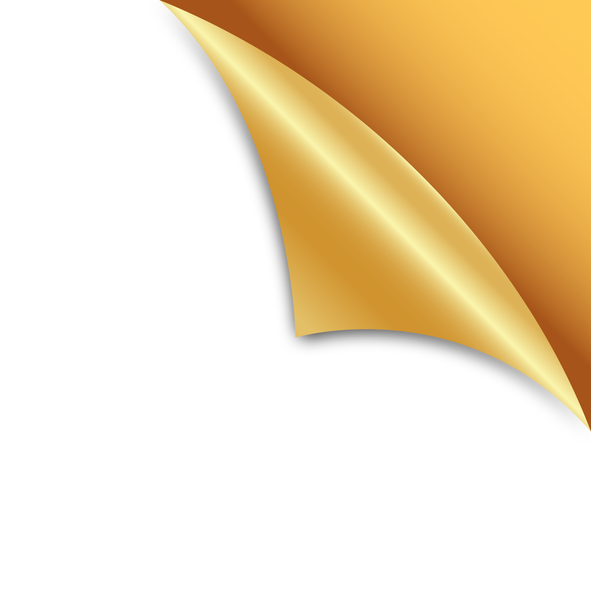 Golden page corner 23359922 PNG