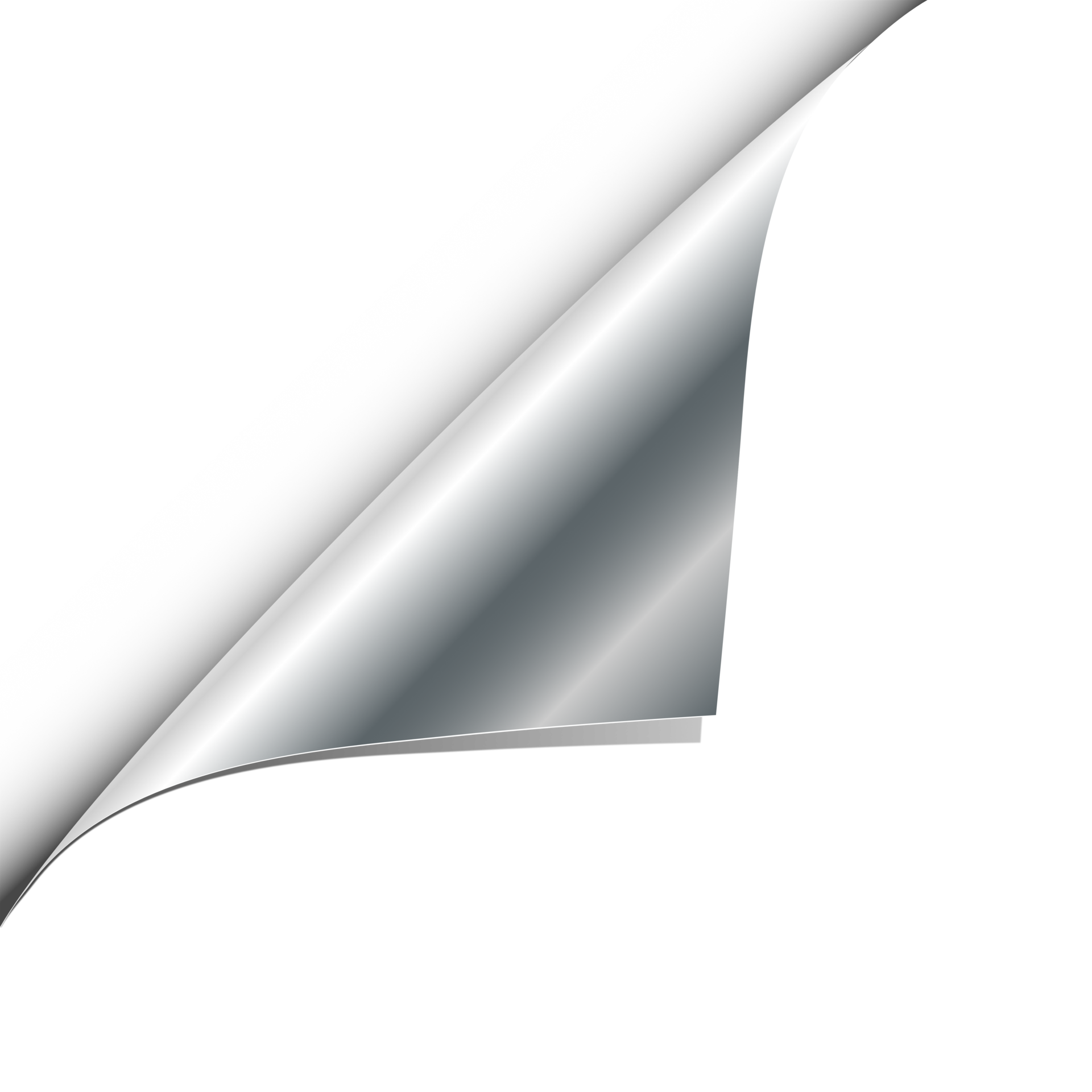 Silver page corner 23359939 PNG