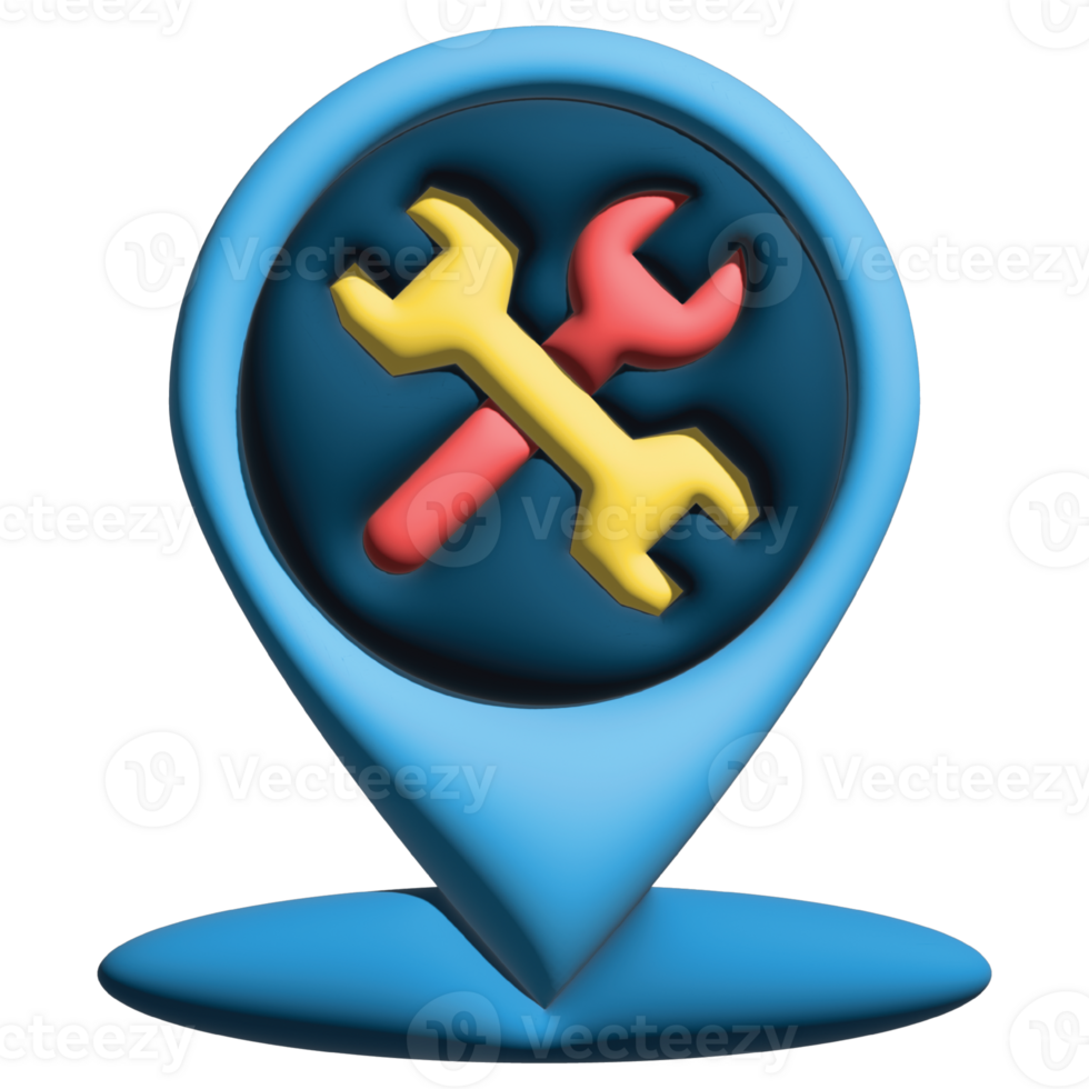 3d garage pin png