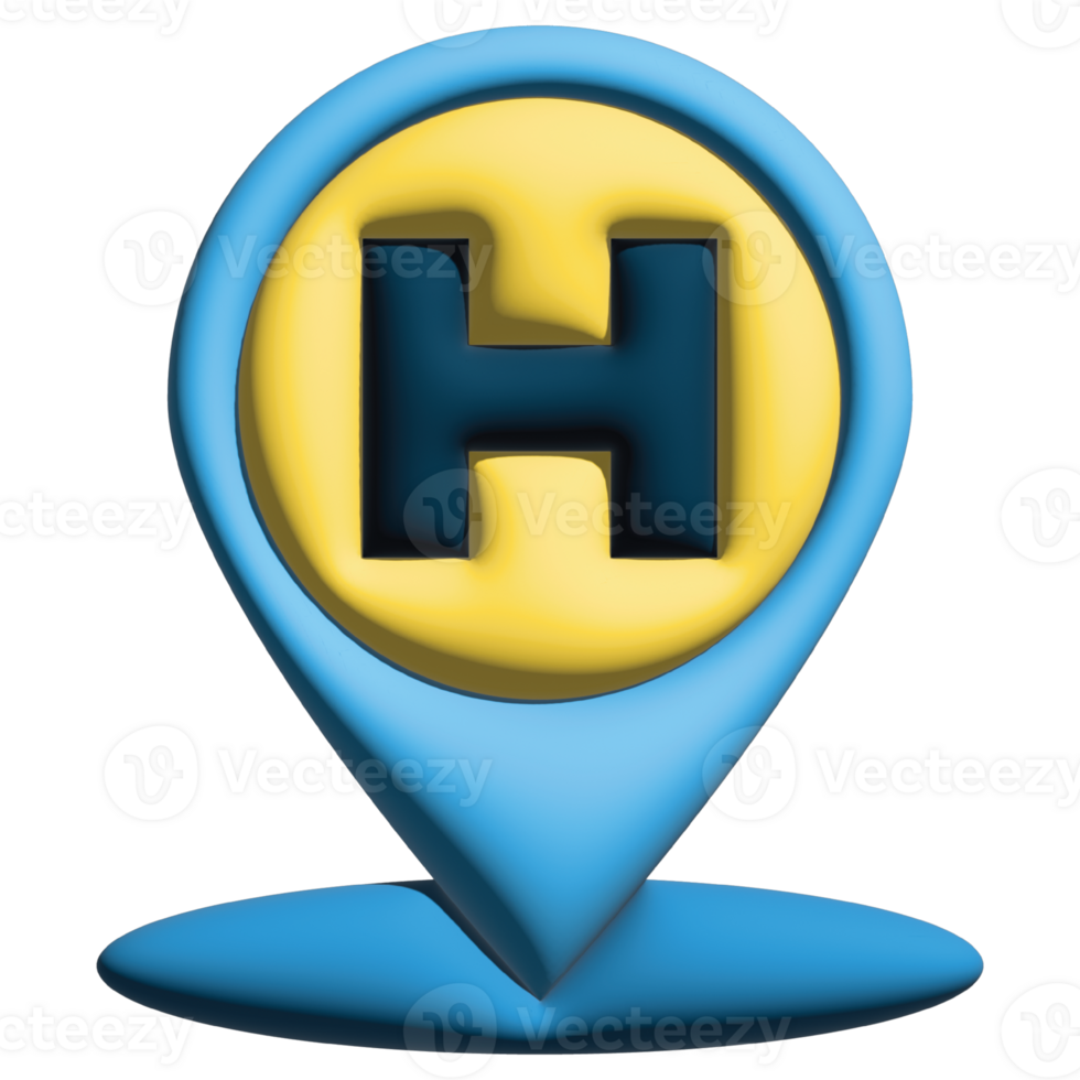 3d hotel pin png