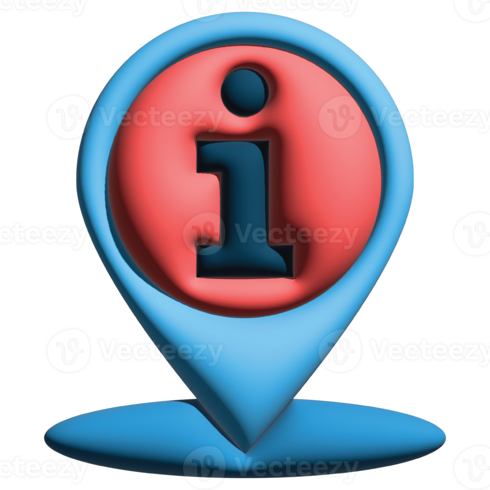 3d information pin png