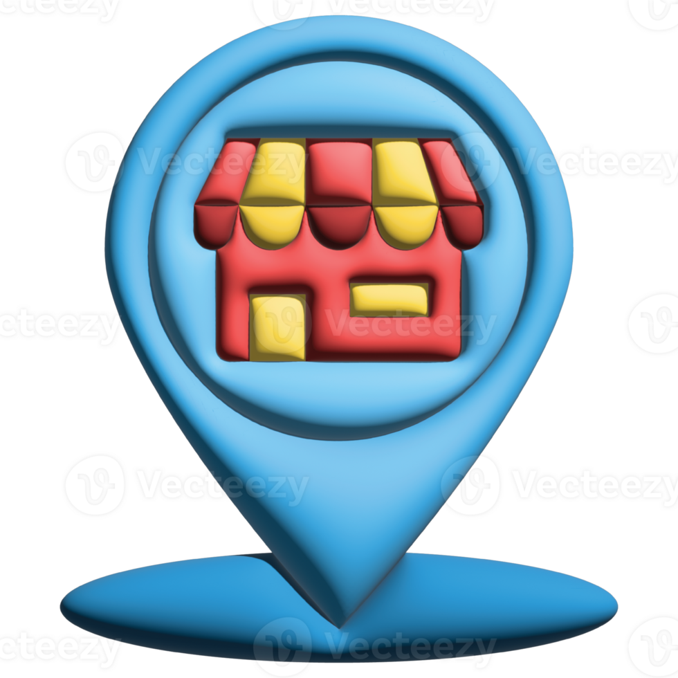 3d store pin png