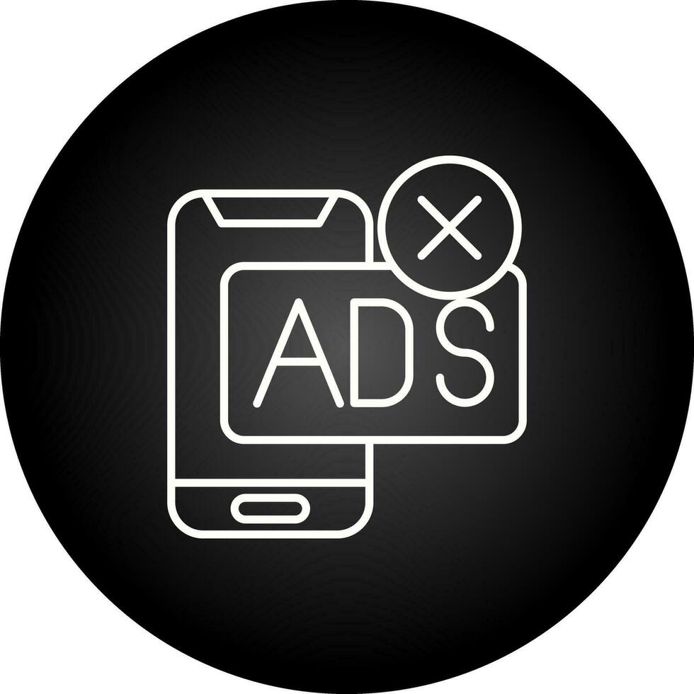 AD Block Vector Icon