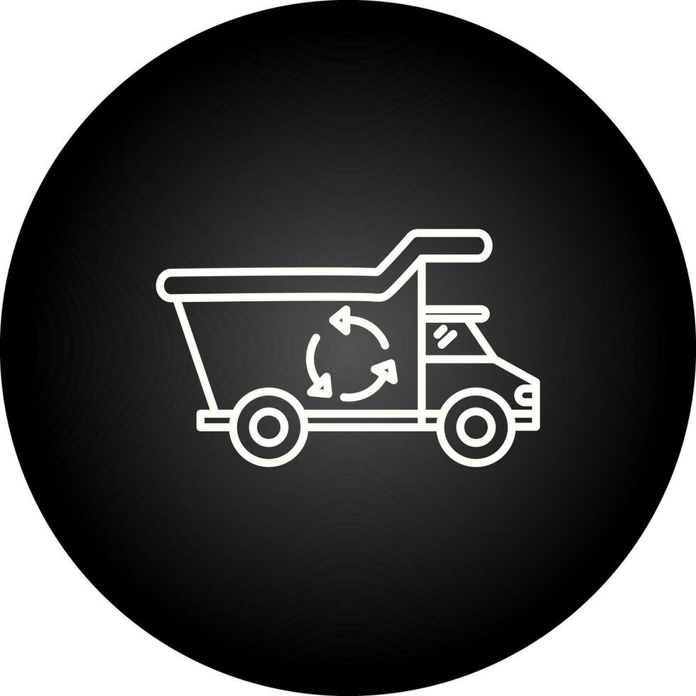 Recycling Truck Vector Icon