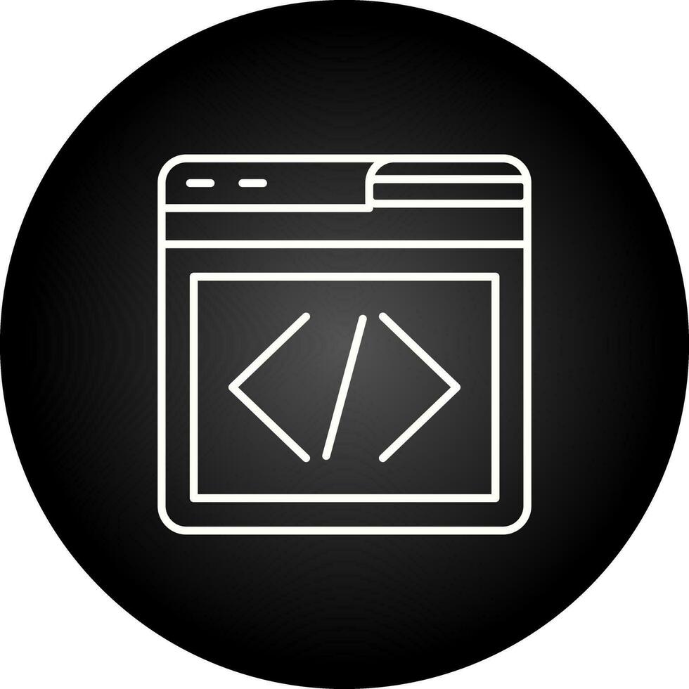 icono de vector de programación web