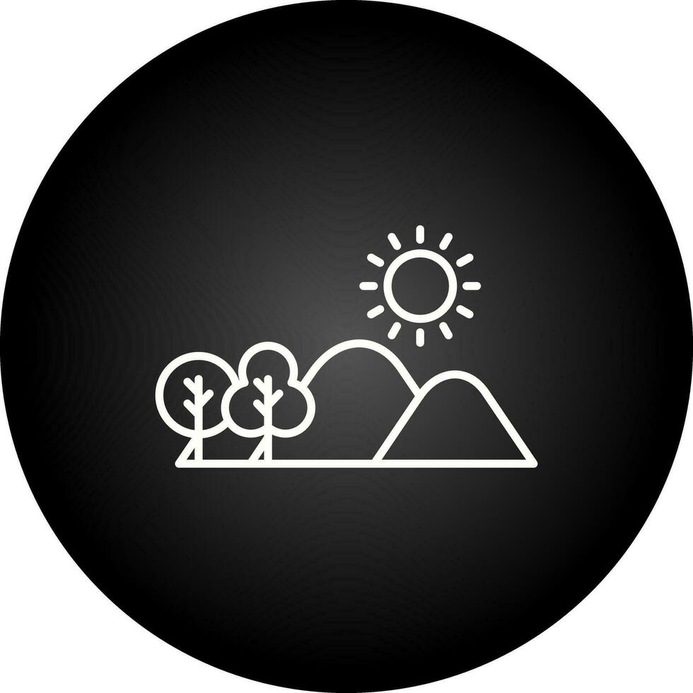 Hill Vector Icon
