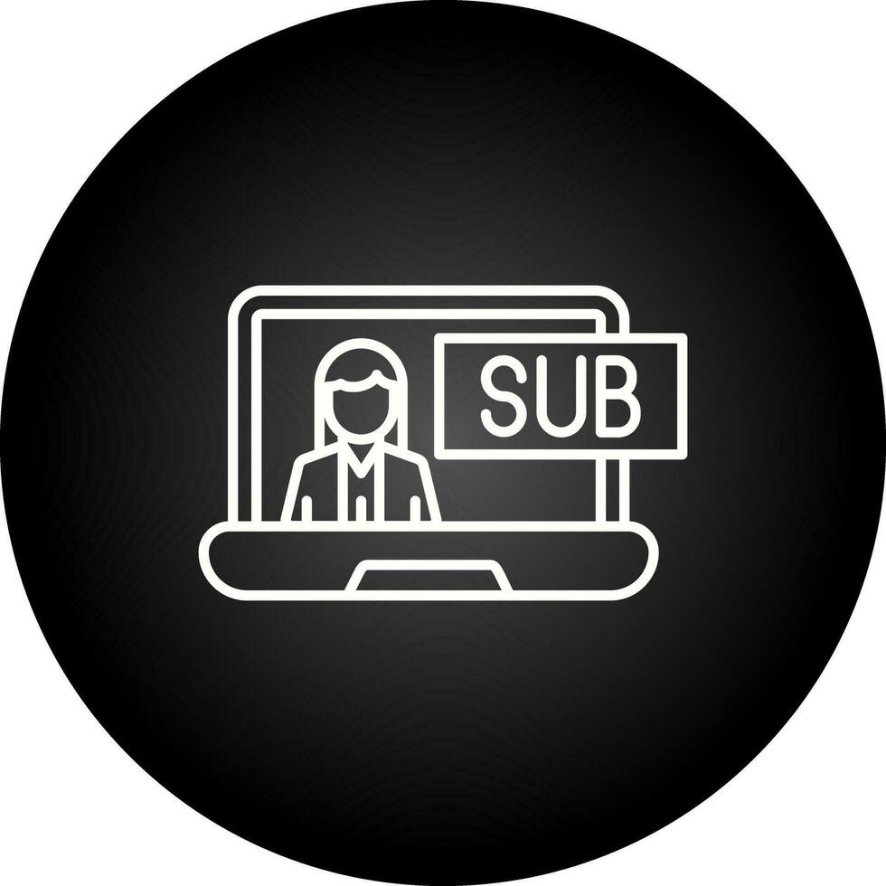 Subscriber Model Vector Icon