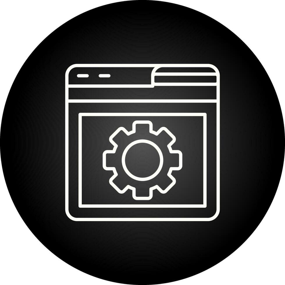 Browser Setting Vector Icon