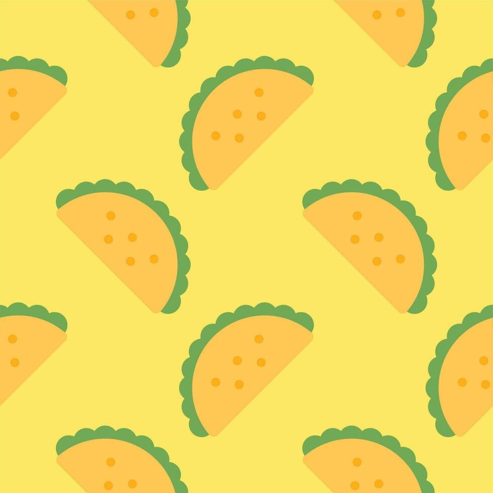 taco seamless pattern vector illustration