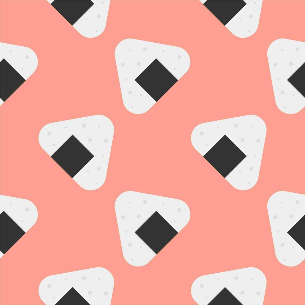 onigiri seamless pattern vector illustration