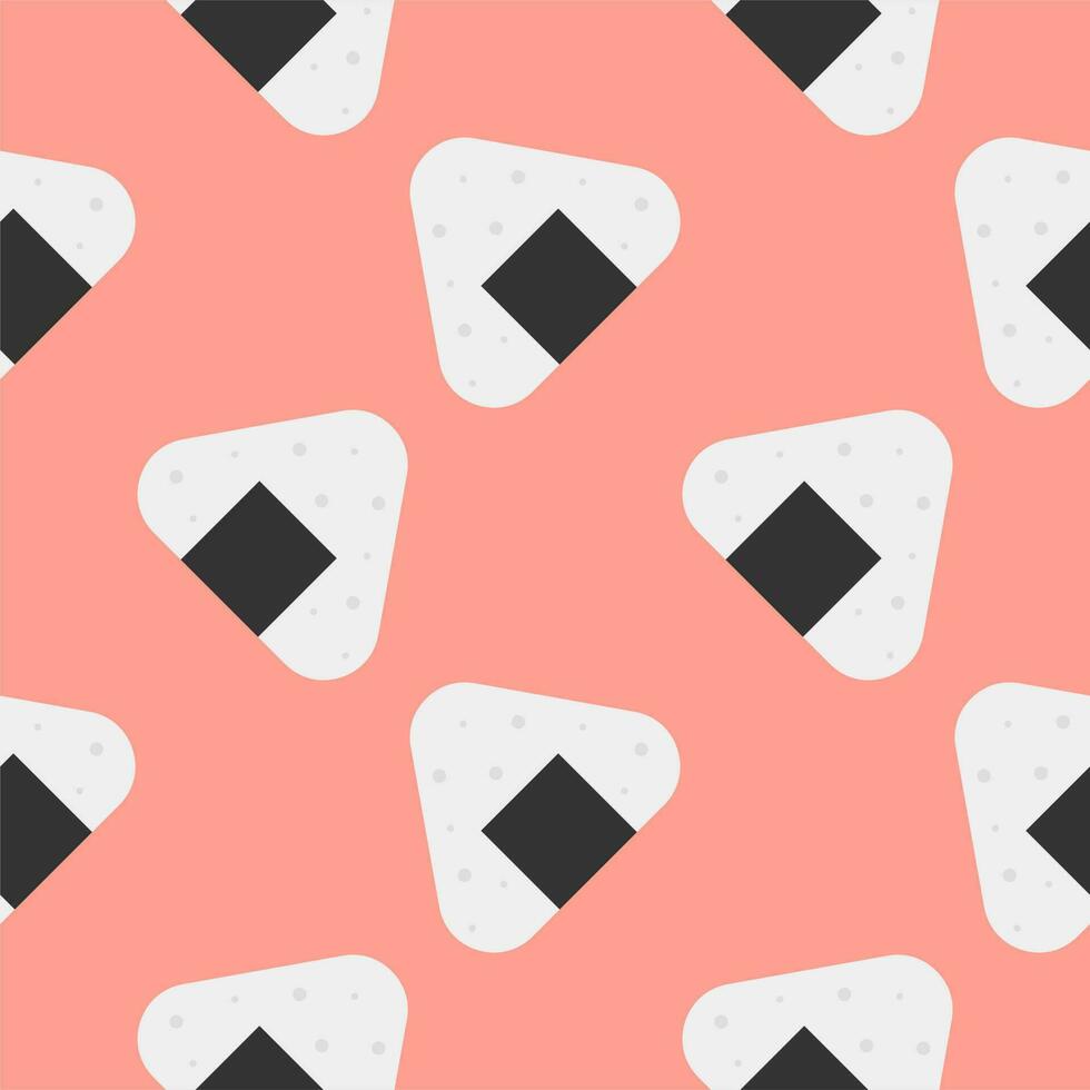 onigiri seamless pattern vector illustration