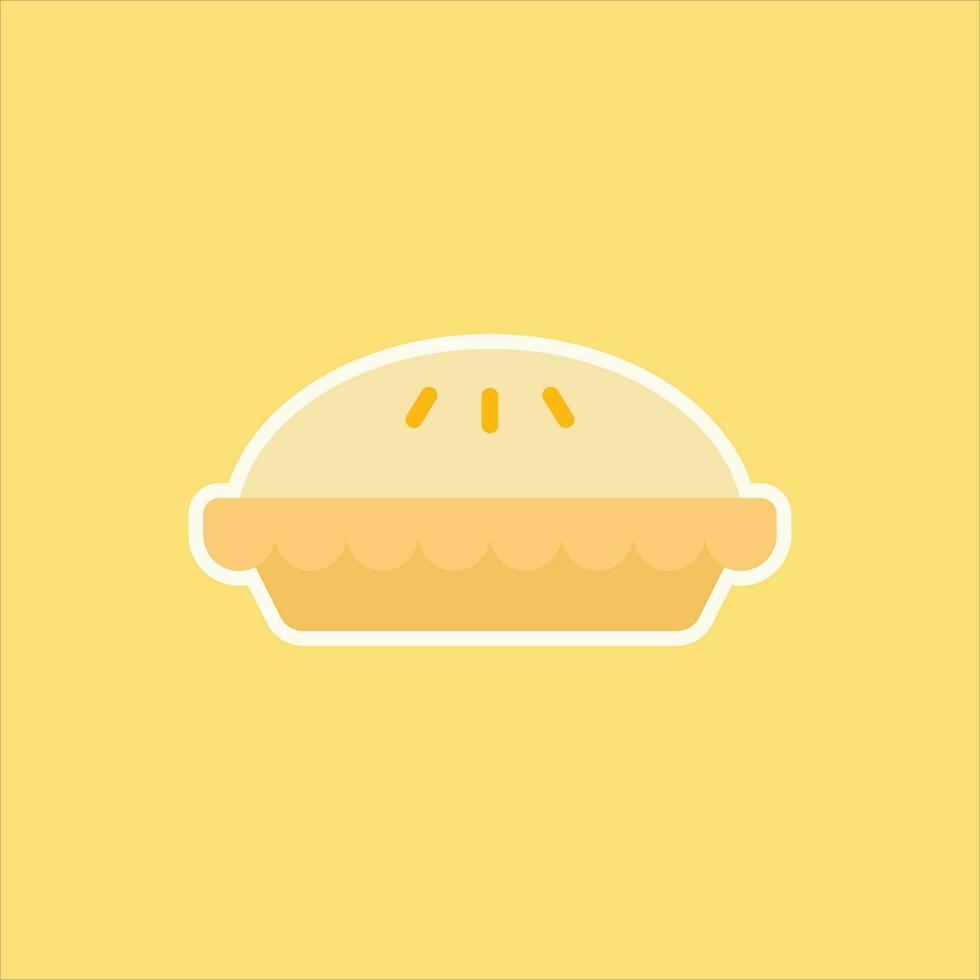pie flat design vector illustration