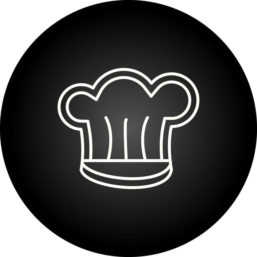 icono de vector de sombrero de chef