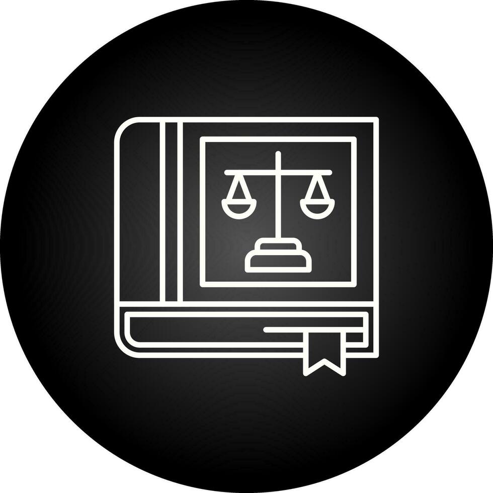 Law Book Vector Icon