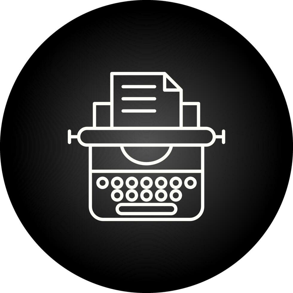 icono de vector de máquina de escribir