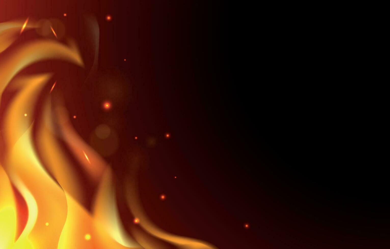 Fire Flare Background Effect vector