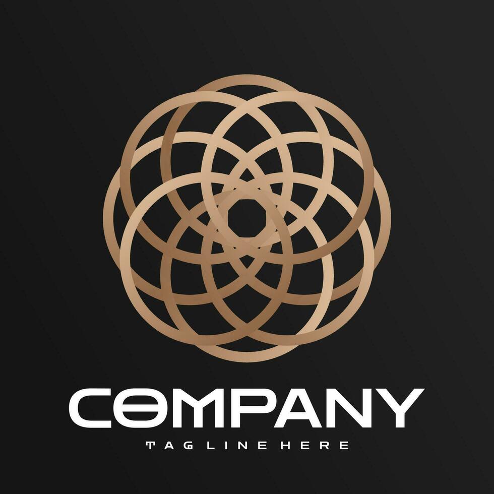 Geometric logo design template. Vector illustration for your corporate identity.