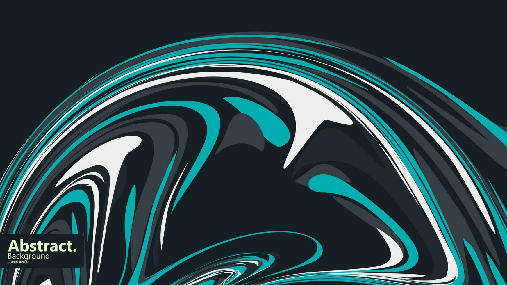 Blue and Black Background With a White Swirl in the Middle vector