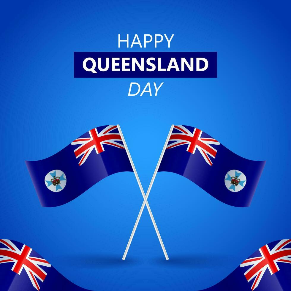 Happy Queensland Day of Australia Vector Illustration