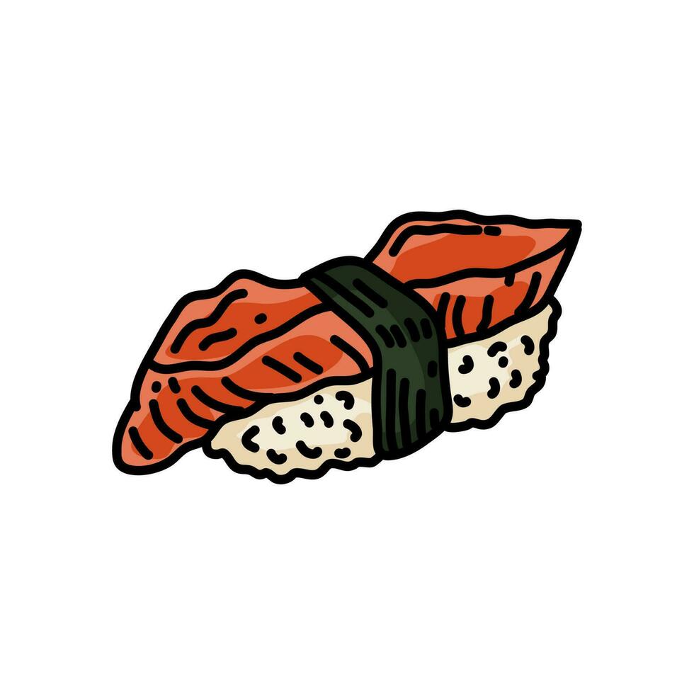 Premium Vector Hand Draw Sushi Set For Japanese Cuisine Restaurant