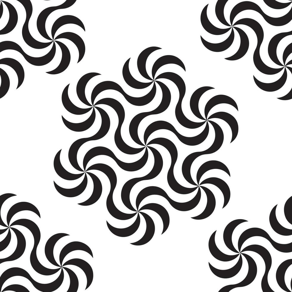 textile pattern black and white vector