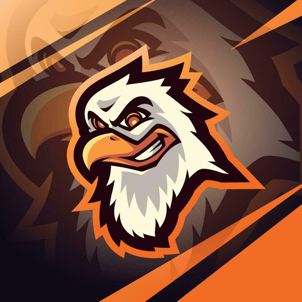 Eagle sport mascot logo design vector