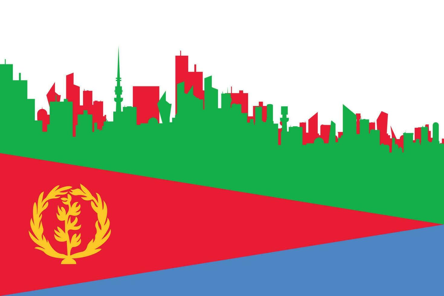 Independence Day in Eritrea background. vector