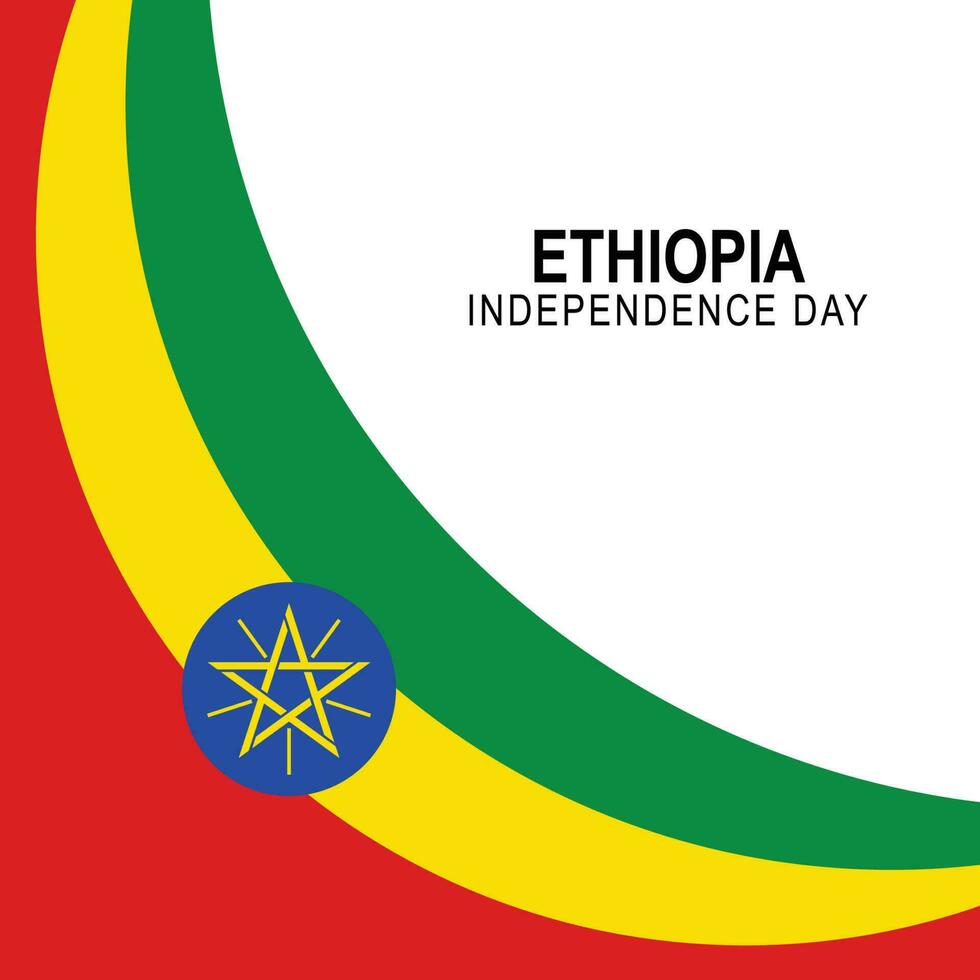 Independence Day Ethiopia background. vector