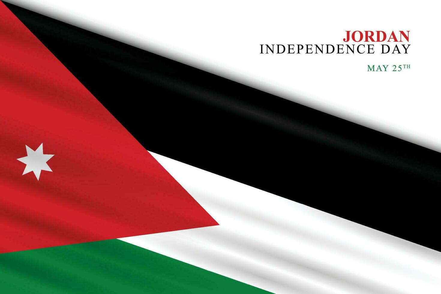 Jordan Independence Day background. vector