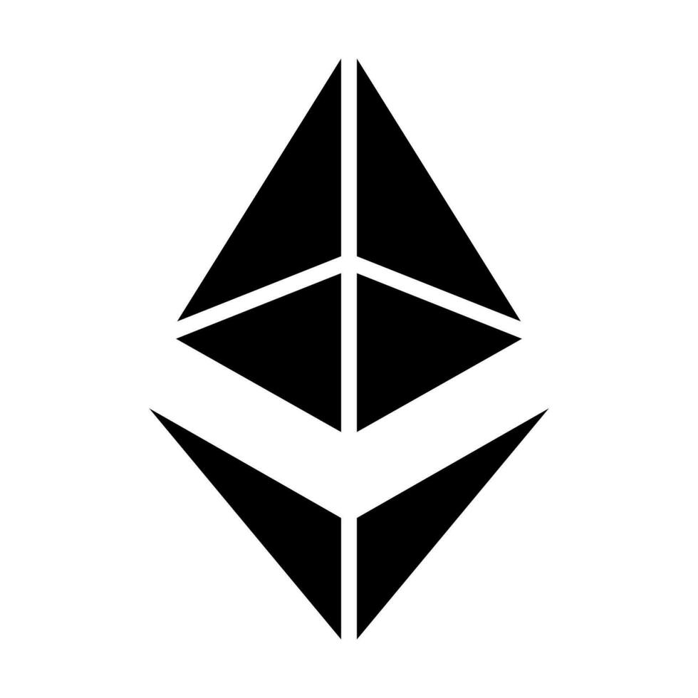 Ethereum Icon Design vector