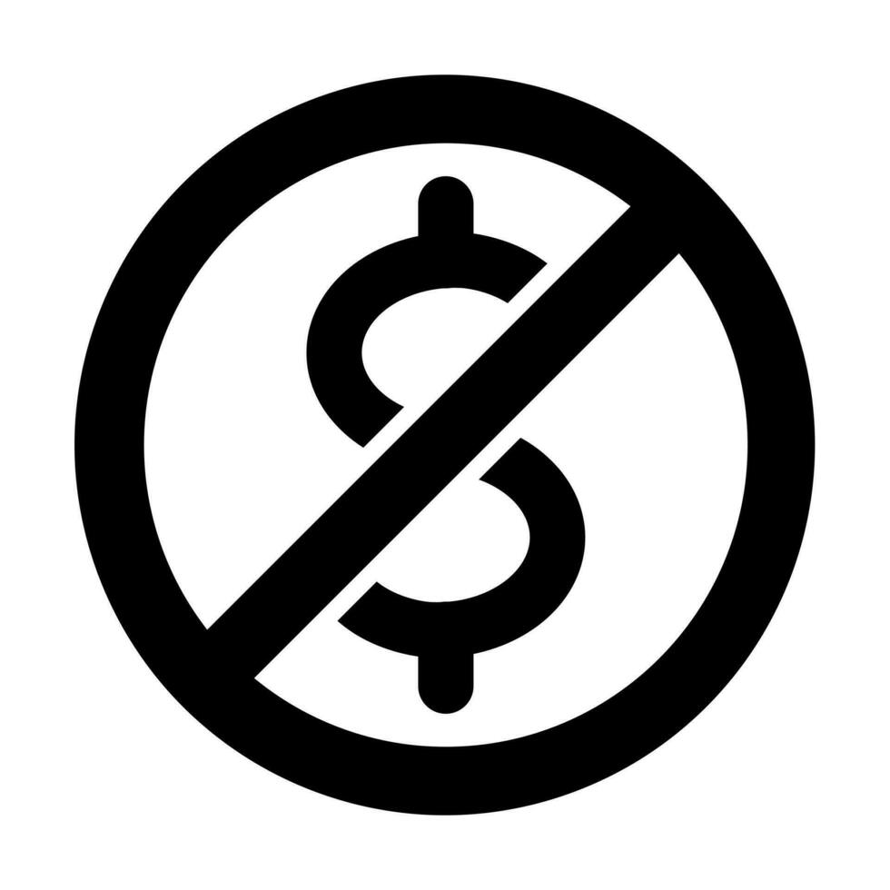 No Money Icon Design vector