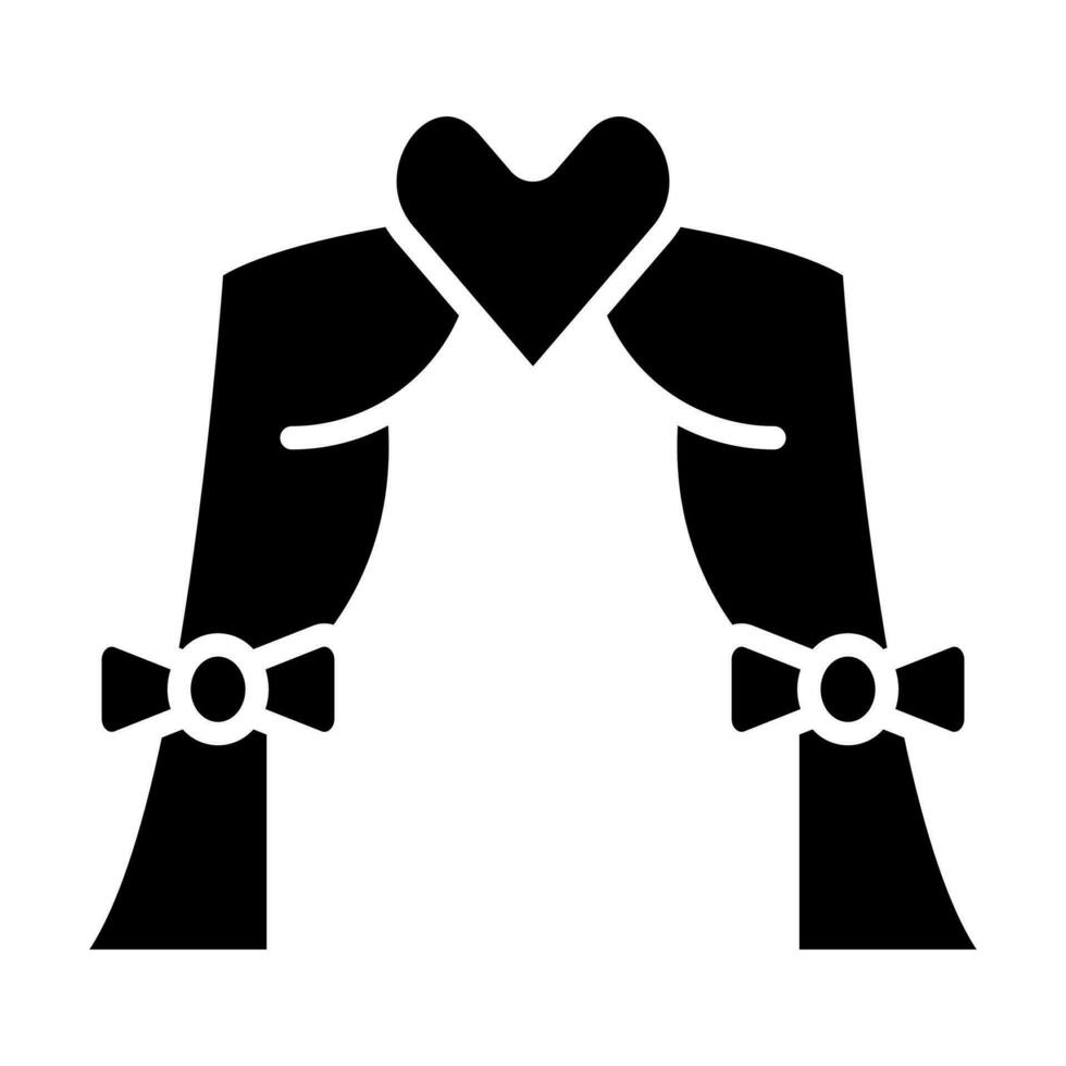 Wedding Arch Icon Design vector