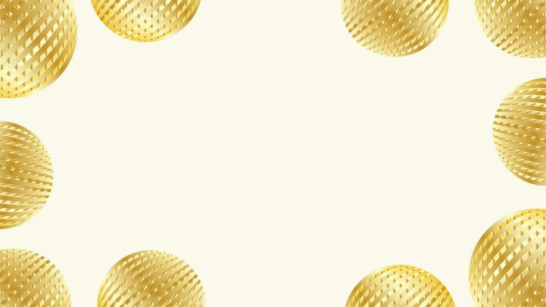 Gold and White Background with Copy Space vector