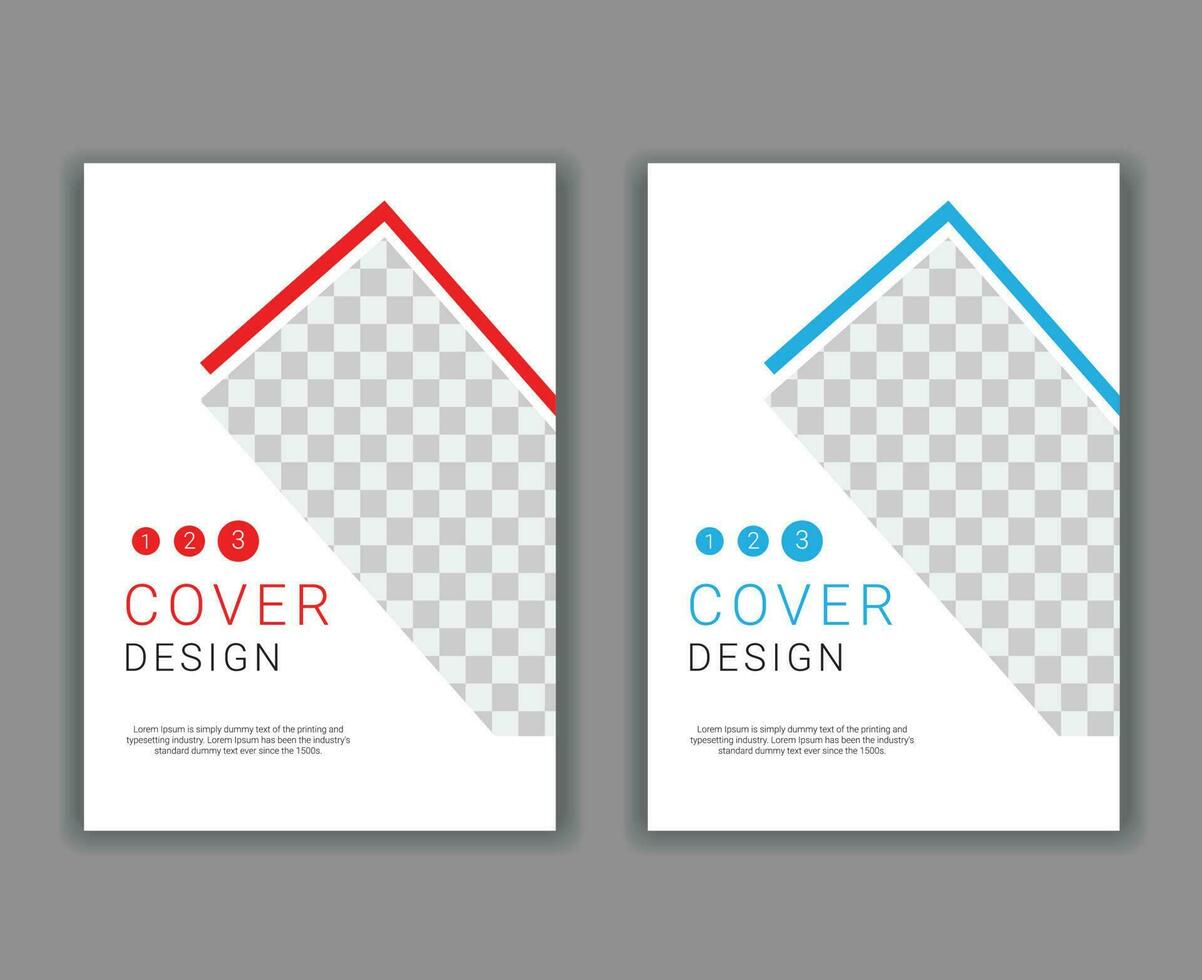 Minimal Cover Design Template in A4 Size vector