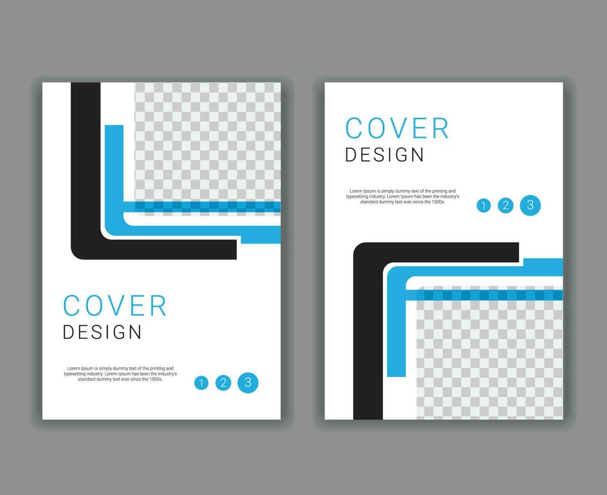 Minimal Cover Design Template in A4 Size vector