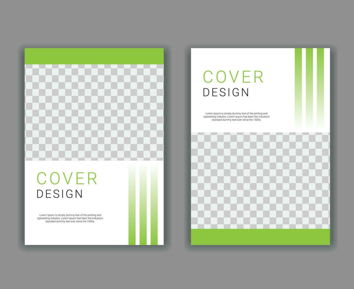 Minimal Cover Design Template in A4 Size vector