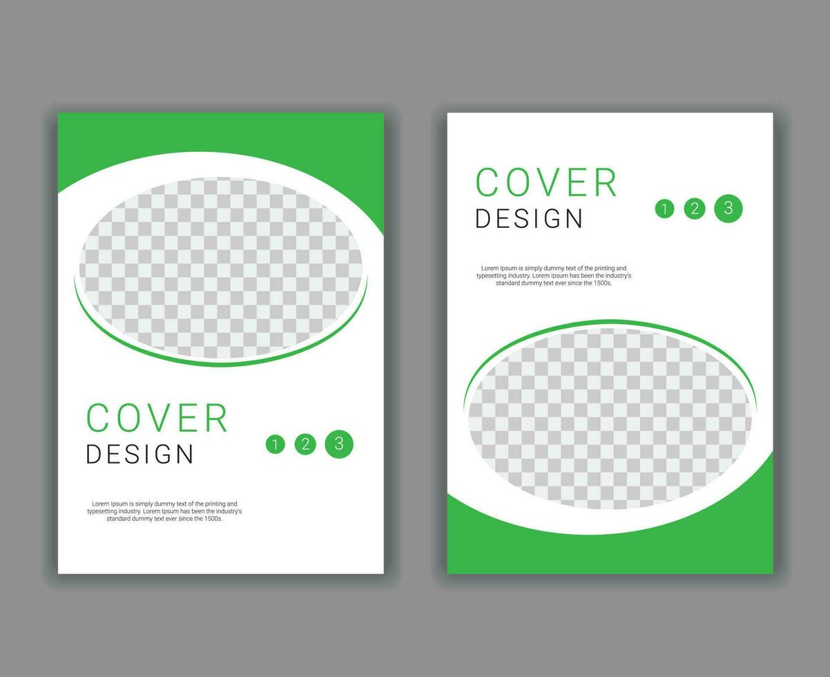 Minimal Cover Design Template in A4 Size vector