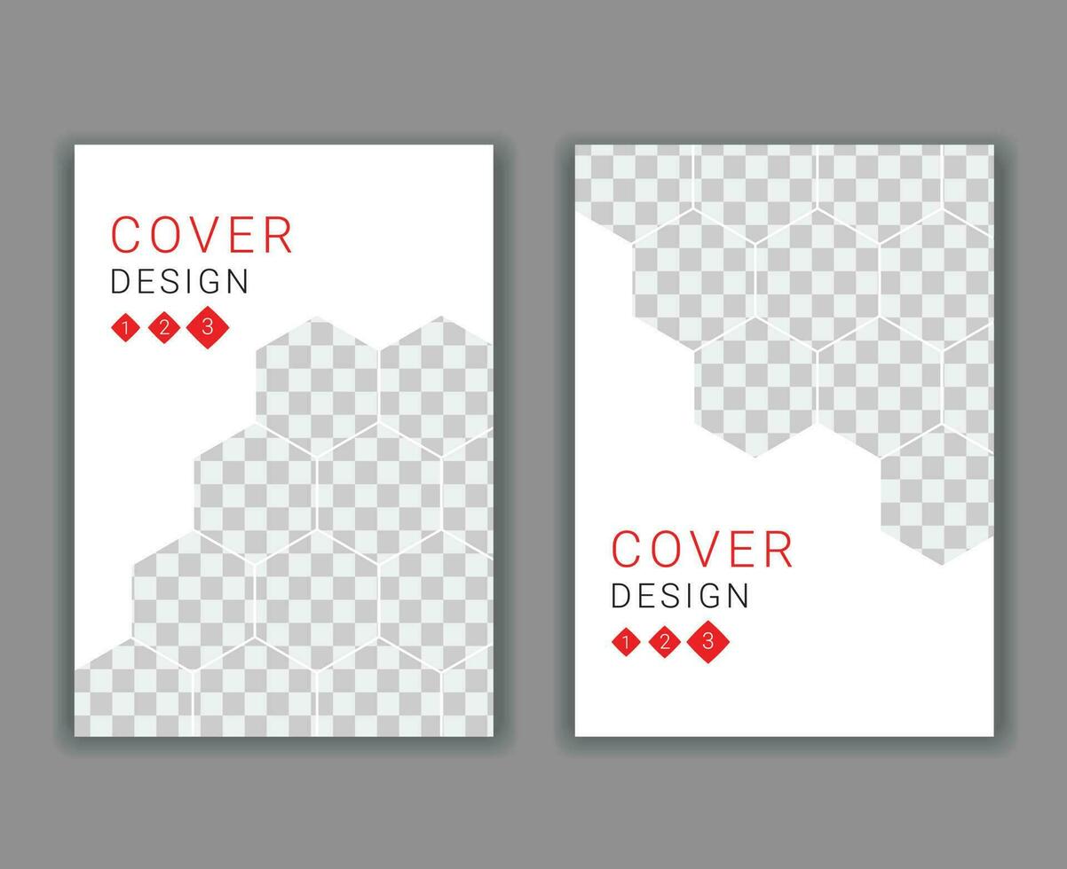 Minimal Cover Design Template in A4 Size vector