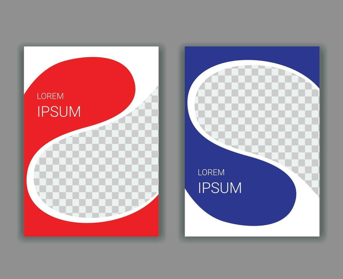 Minimal Cover Design Template in A4 Size vector