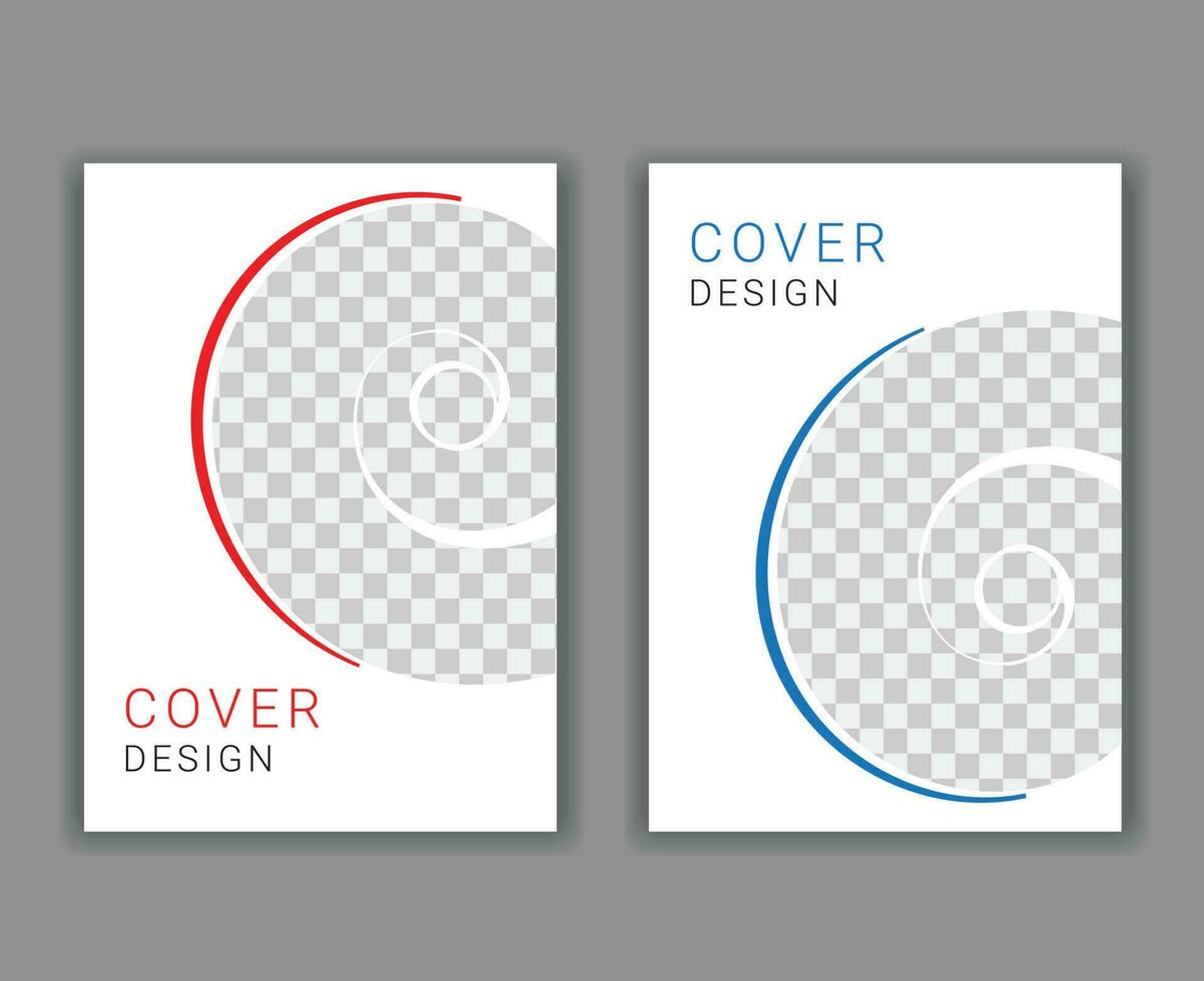 Minimal Cover Design Template in A4 Size vector