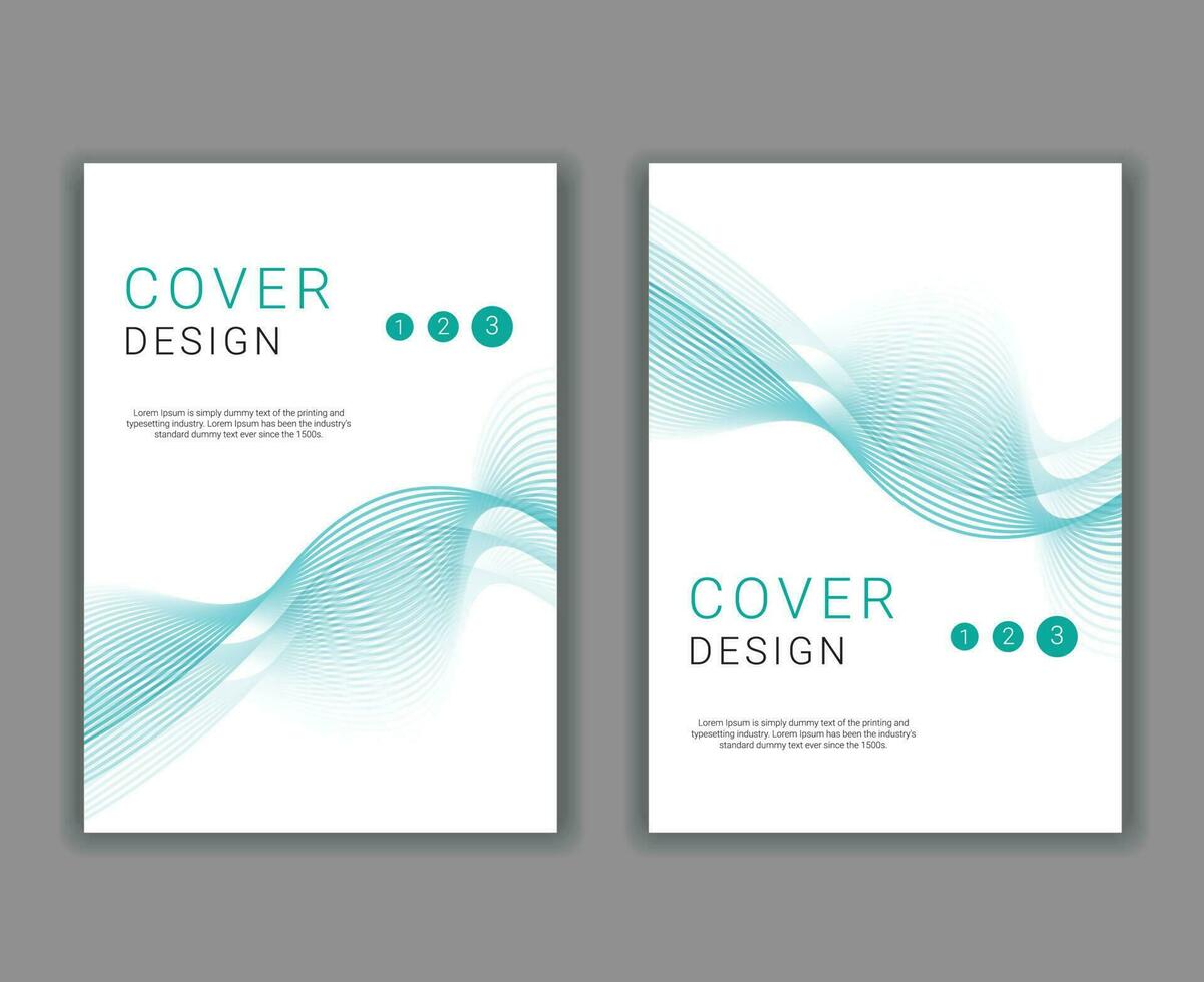 Minimal Cover Design Template in A4 Size vector
